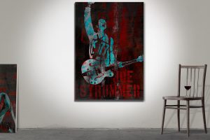 Joe Strummer canvastavla väggdekoration