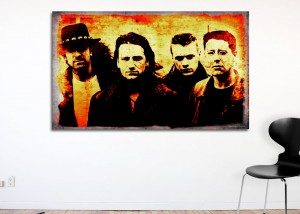 U2 canvas pop art