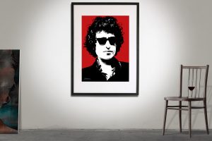 Bob Dylan poster väggdekoration