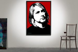 Kurt Cobain poster väggdekoration